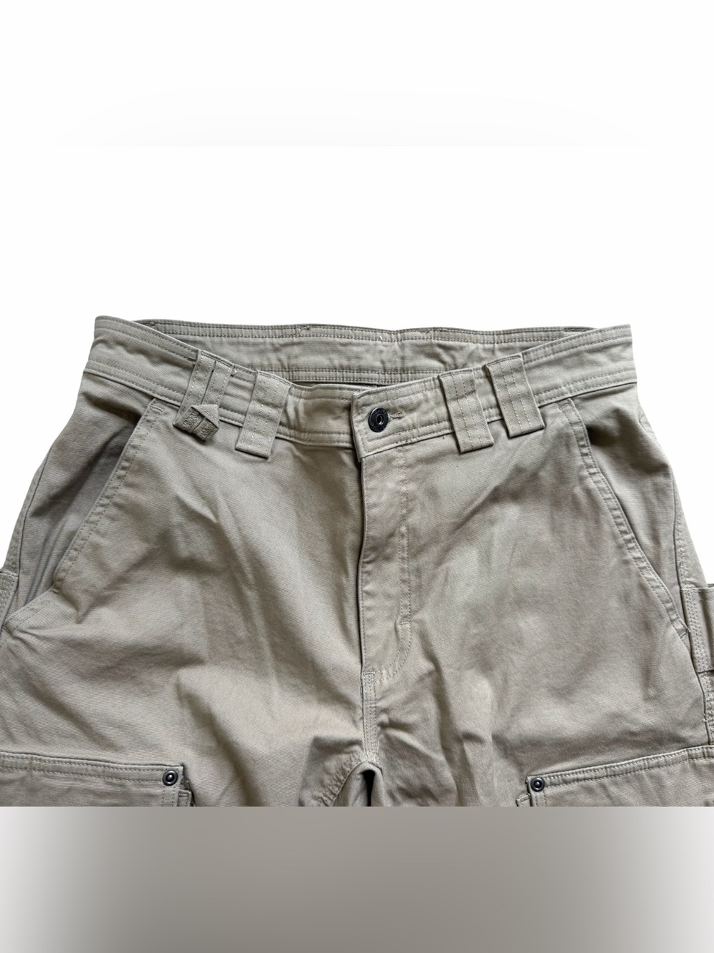 Duluth Trading Men’s DuluthFlex Fire Hose Cargo Work Pants 32x34 Khaki Utility - Picture 4 of 9